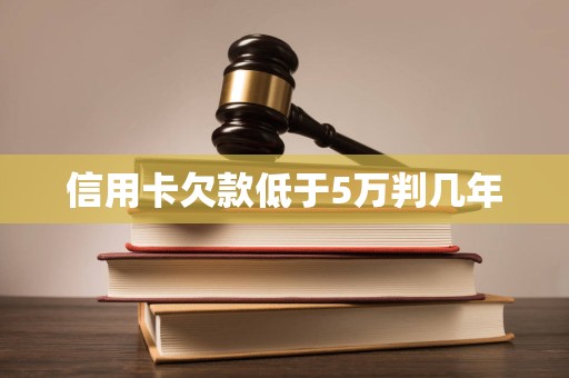 信用卡欠款低于5萬怎么判刑